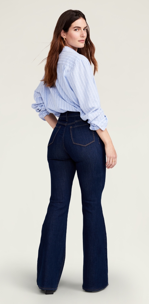 Extra High-Waisted 360° Stretch Trouser Flare Jeans for Women