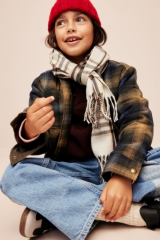 A young male model wearing a winter outfit from Old Navy