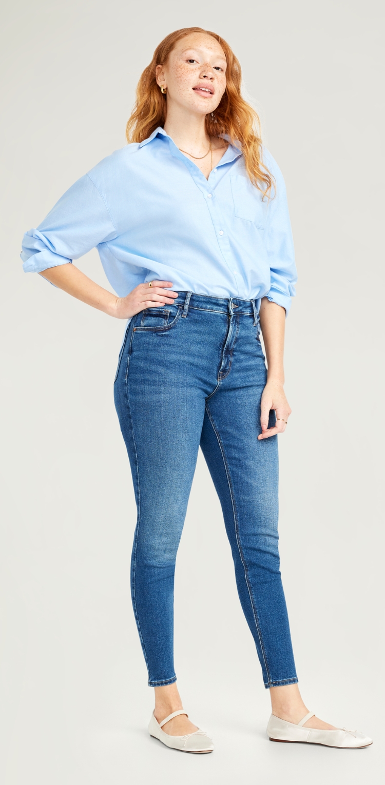 Ladies sky 2024 blue jeans