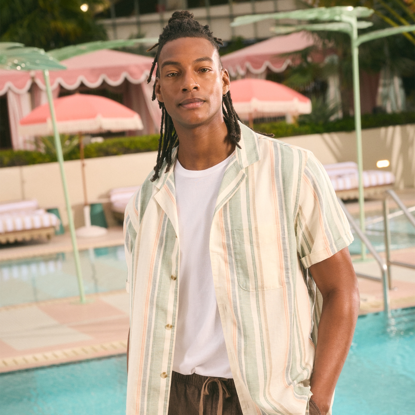 A male model wears Old Navy new arrivals apparel