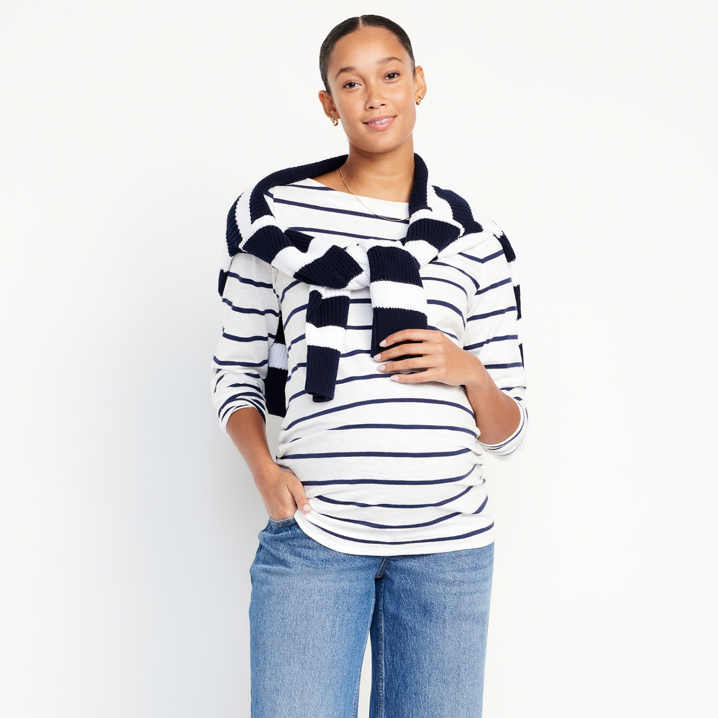 Motherhood Maternity Under Belly Waffle-Knit Maternity Pants - Macy's