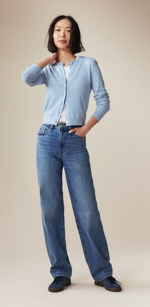 A pair of high waisted OG loose jeans.