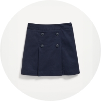 School uniform pleated skort.