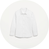 A lightweight oxford uniform shirt.