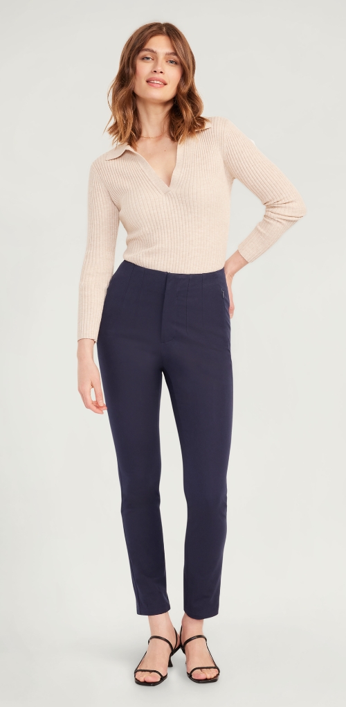 Navy dress trousers womens hotsell