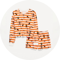 Halloween pjs for the family.