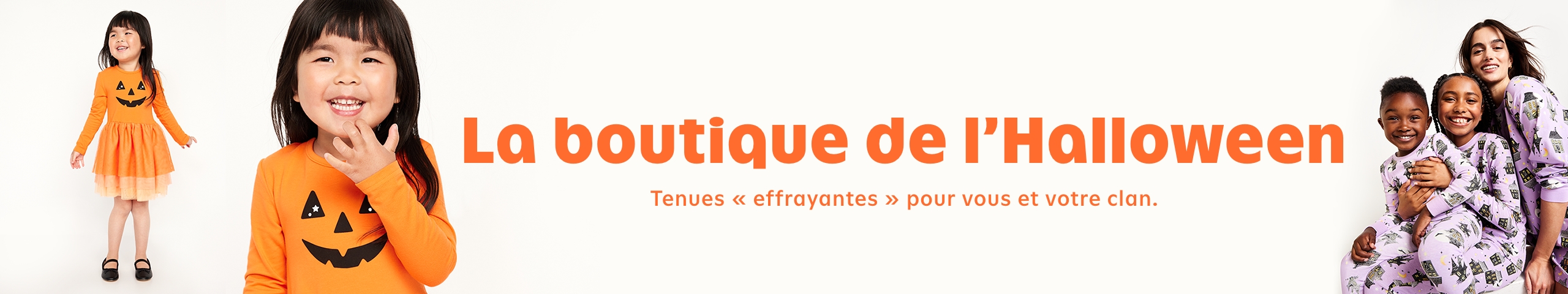 La boutique de l’Halloween. Tenues « effrayantes » pour vous et votre clan.