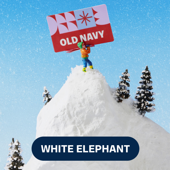 Image of an Old Navy holiday gift card.
