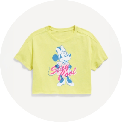 Disney graphic tees for kids.